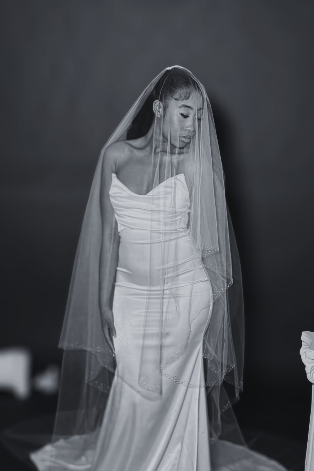 Isla Dew Drop Blusher Veil