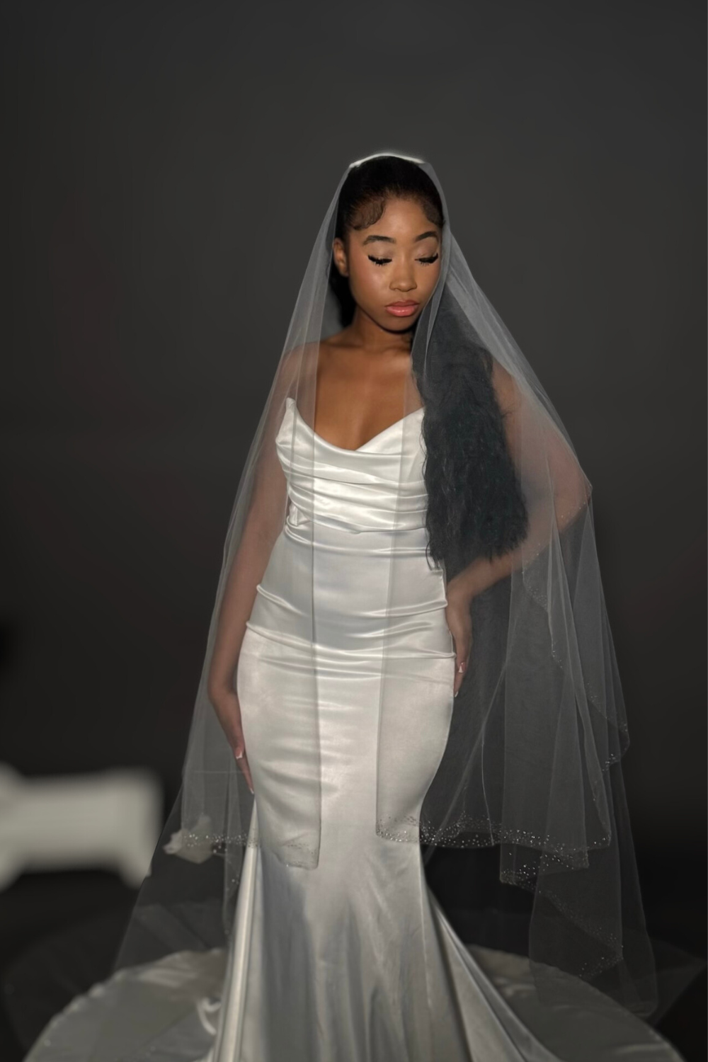 Isla Dew Drop Blusher Veil
