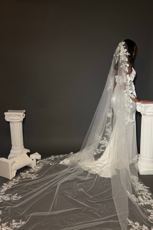 Matilda Floral Mantilla Veil