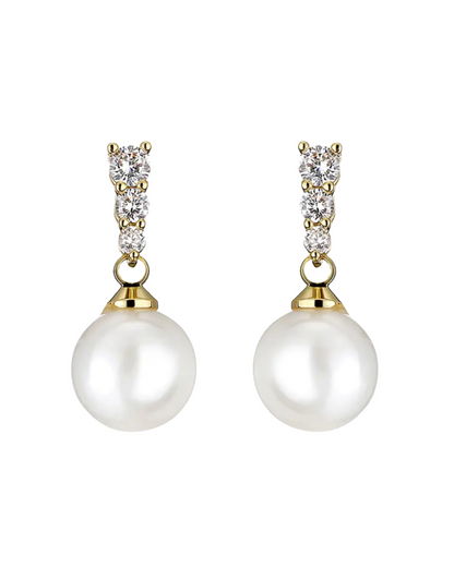 CAROLINE | Pearl Drop Earrings