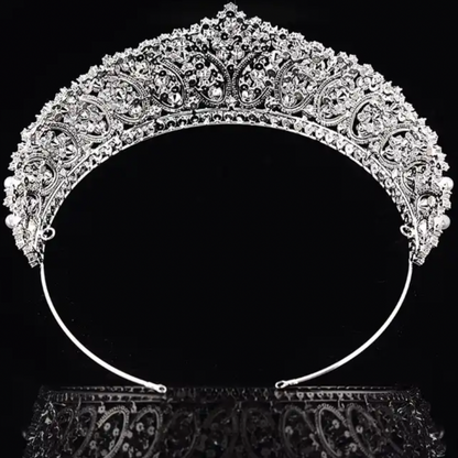 ELEANOR | Crystal & Pearl Tiara