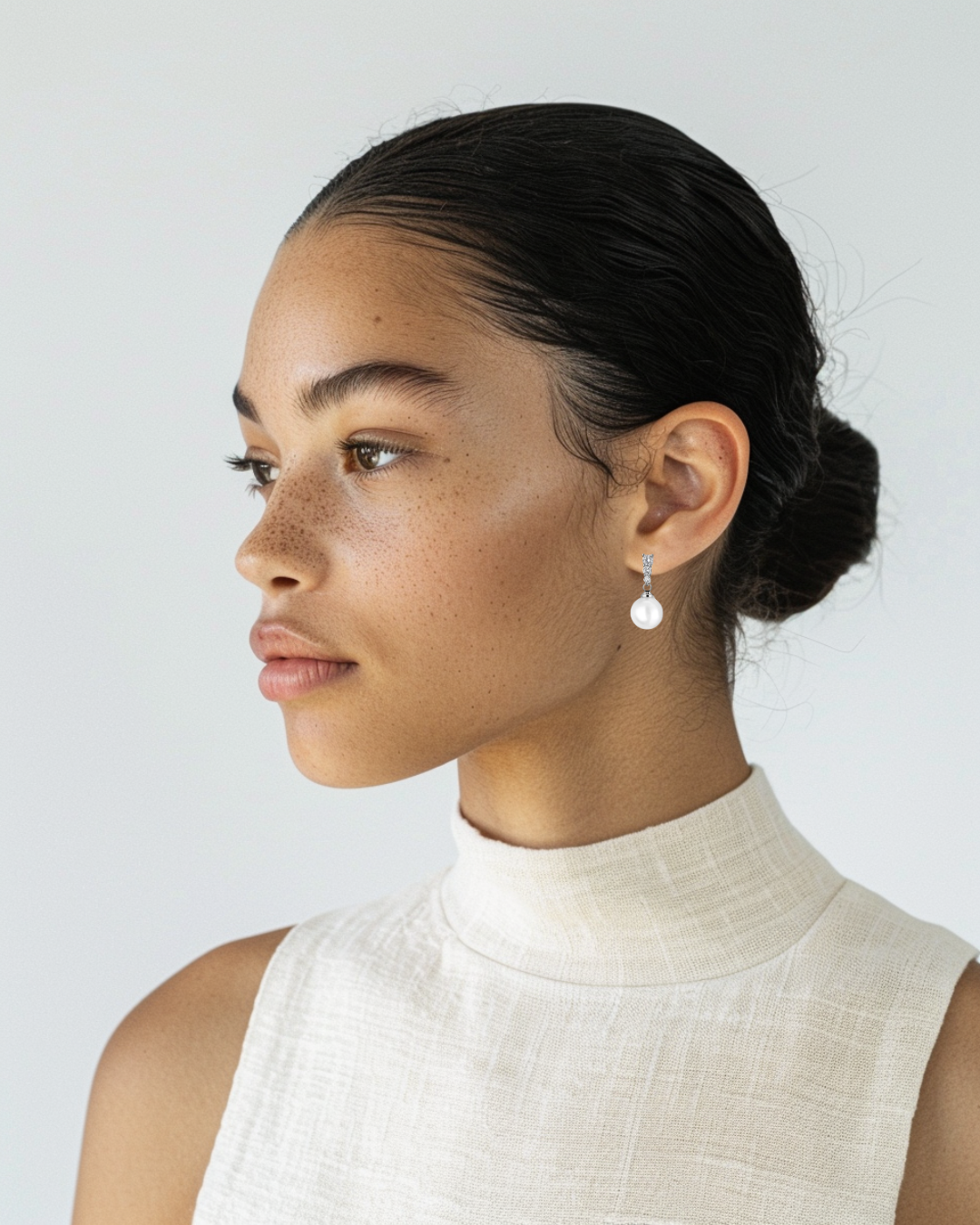 CAROLINE | Pearl Drop Earrings