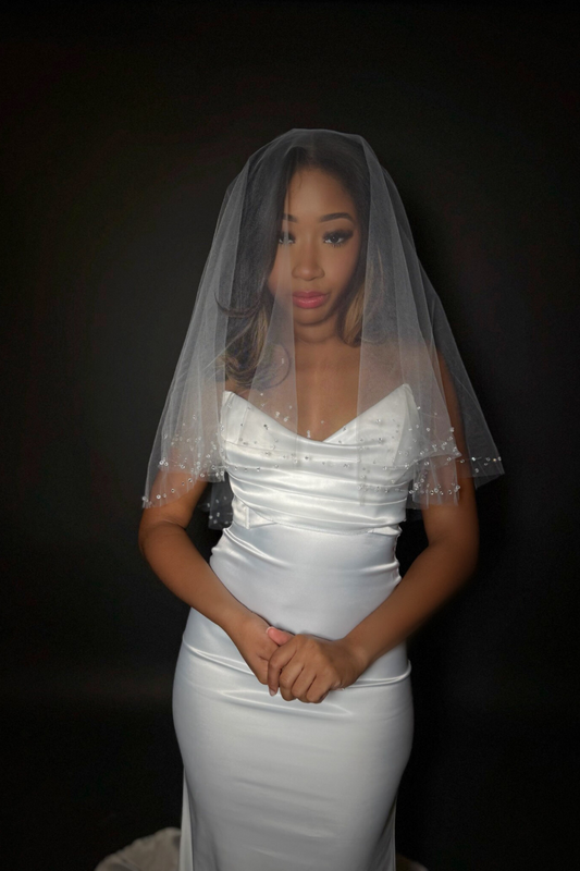 Marilyn Crystal Drop Veil