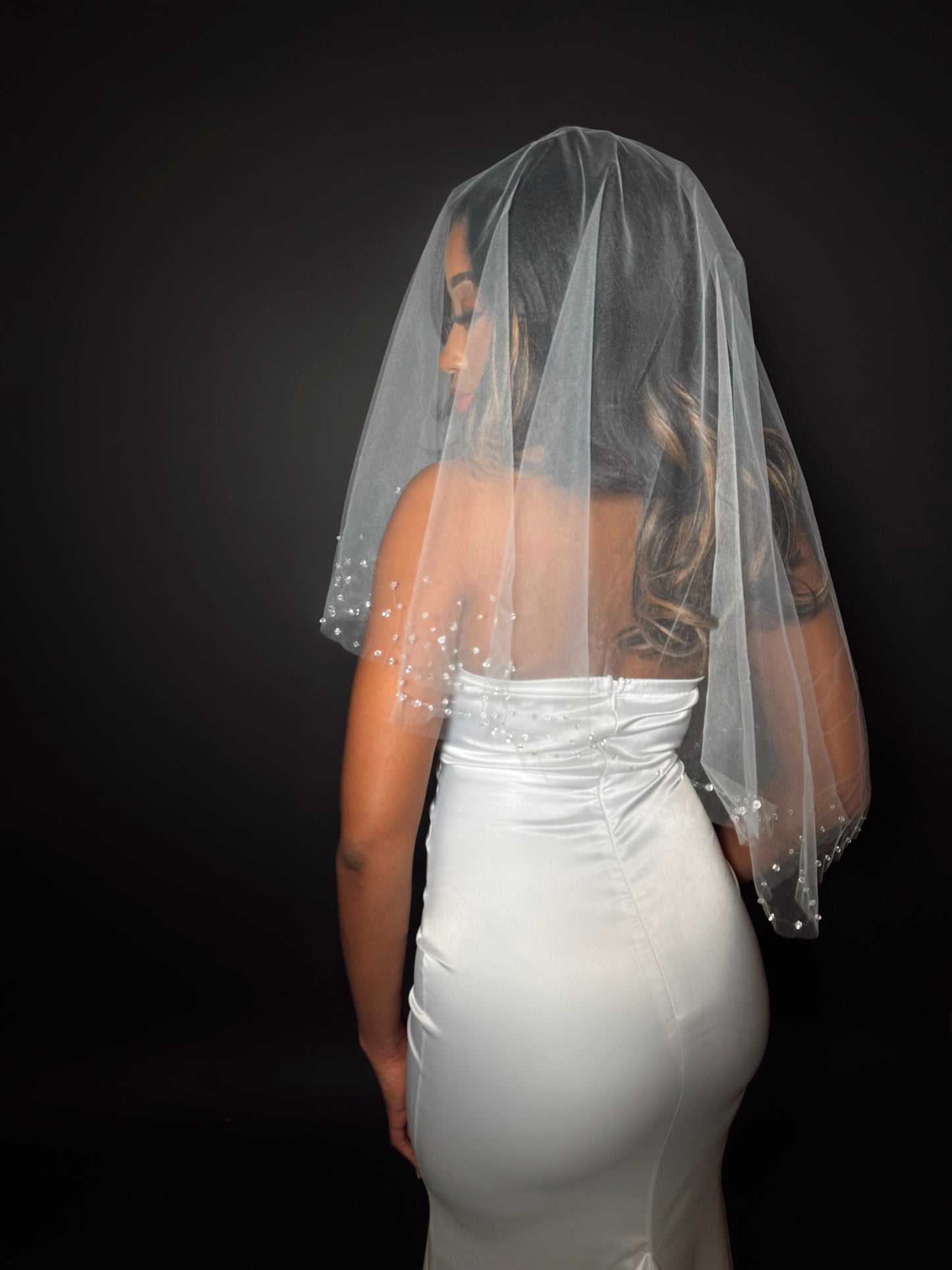 MARILYN | Crystal Drop Veil