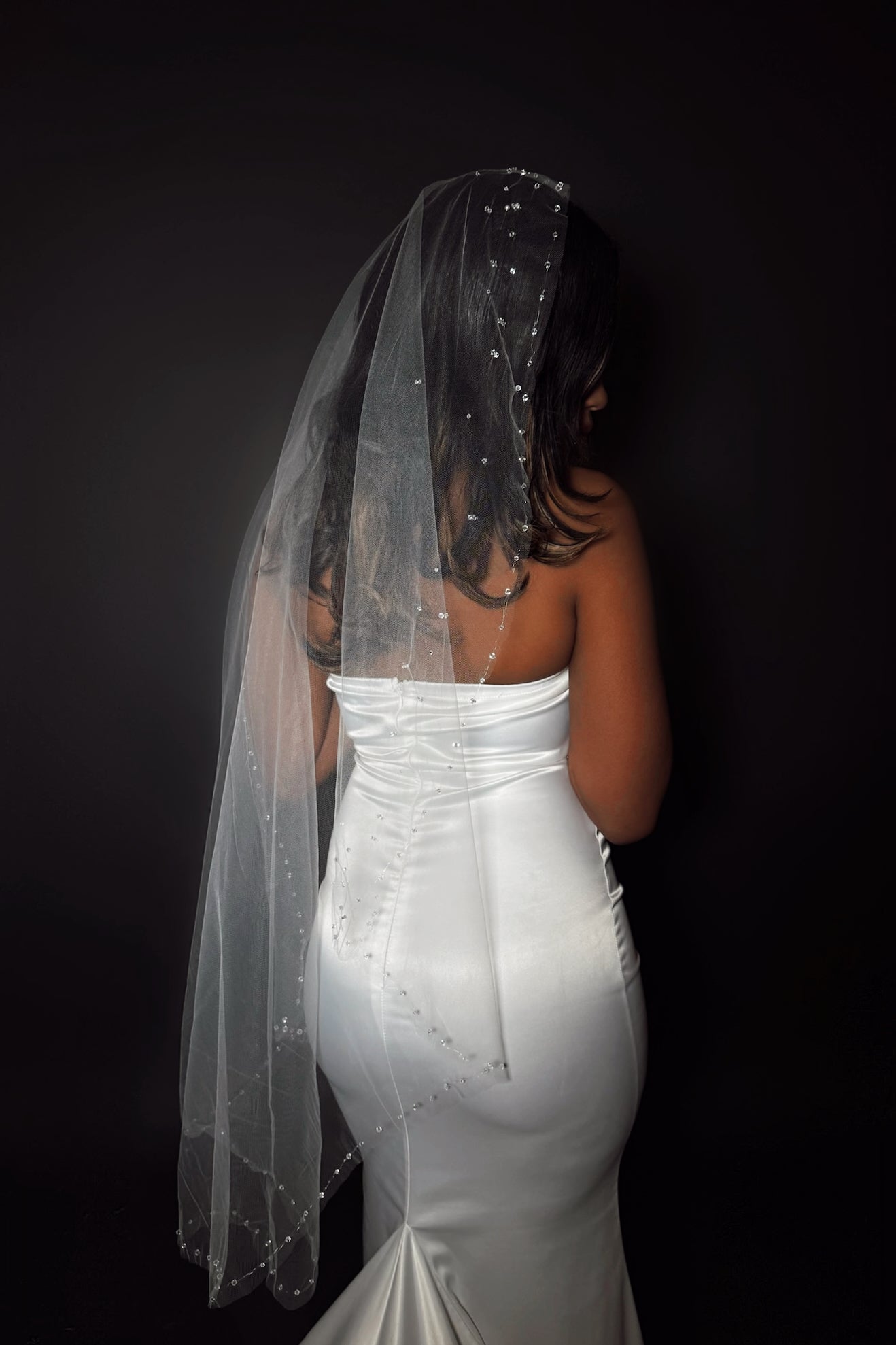 MARILYN | Crystal Drop Veil