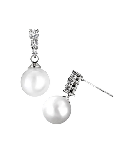 CAROLINE | Pearl Drop Earrings