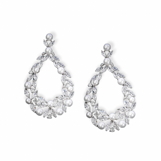 KATHERINE | Teardrop Pearl Earrings